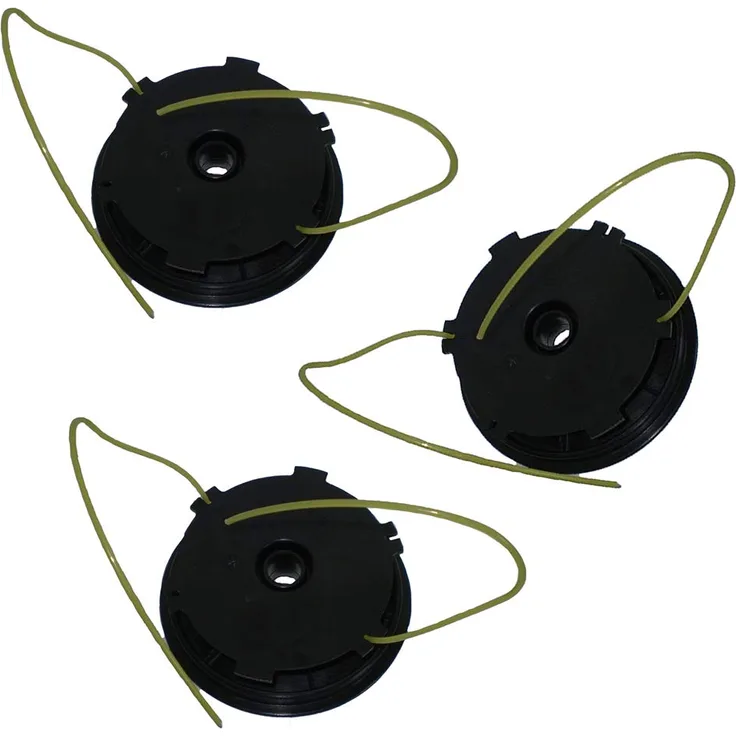 IKRA 73500600-3 Ersatzspulen (DA-F15) 3er-Set Fadenspulen für Freischneider