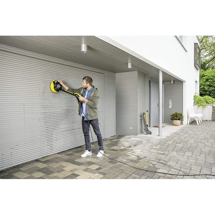 Kärcher T 5 Flächenreiniger T-Racer kompatibel mit K2 bis K7 1,39 kg Spritzschutz Handgriff Höhenverstellung zwei rotierende Flachstrahldüsen – Bild 3