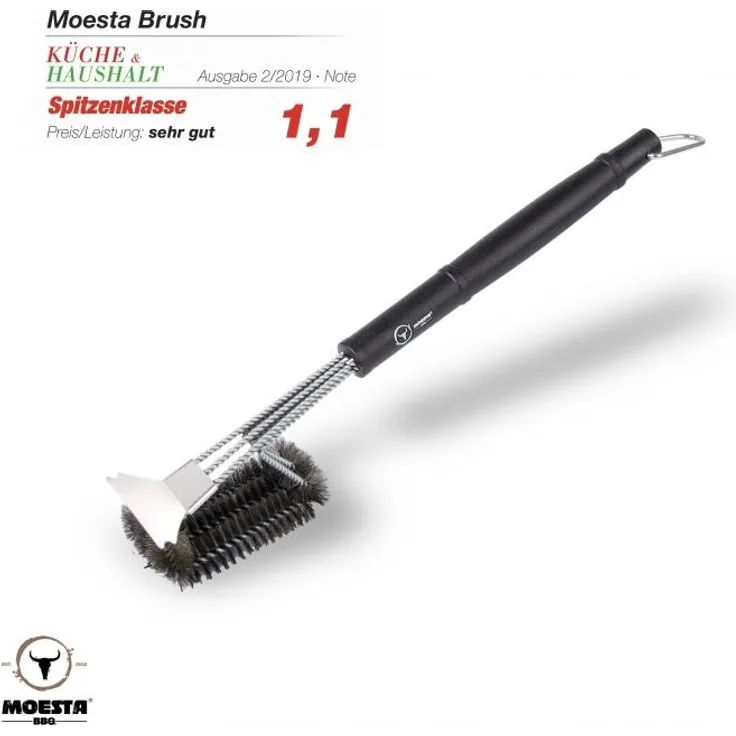 Moesta BBQ BBQ Brush No. 1 - Edelstahlbürste unter den Grillbürsten