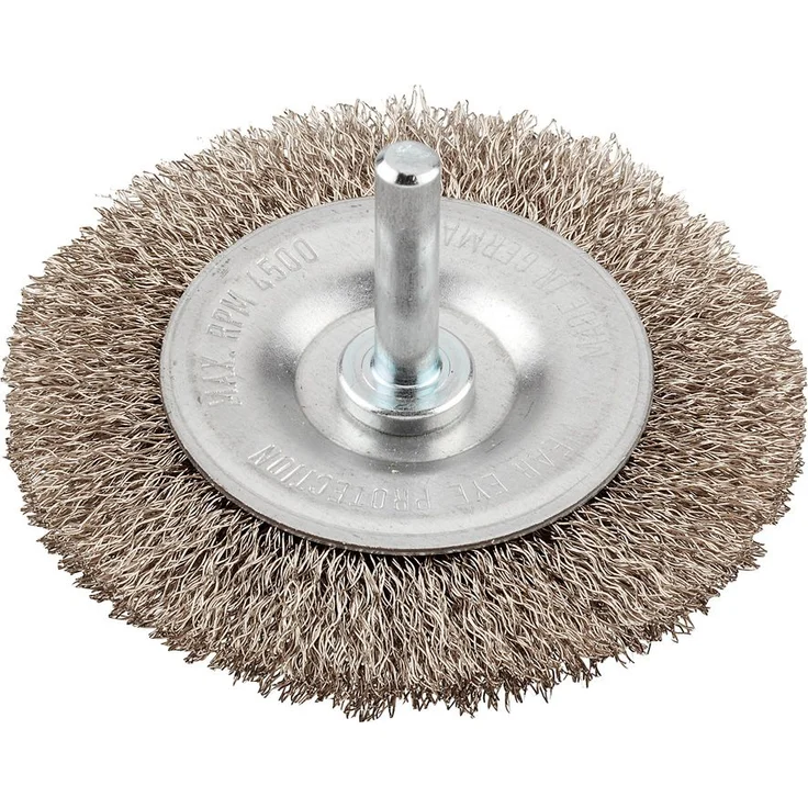 KWB Scheibenbürste, Edelstahl-Draht, rostfrei, gewellt, Durchmesser 75 mm - 609830 – Bild 1