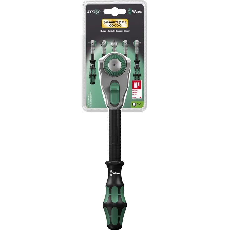 Wera 8000 C SB Zyklop-Knarre mit 1-2''-Antrieb, 1-2 Zoll x 277.0 mm, 05073262001