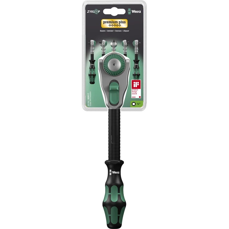 Wera 8000 C SB Zyklop-Knarre mit 1-2''-Antrieb, 1-2 Zoll x 277.0 mm, 05073262001