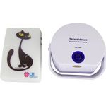 Cat & Hound Cat doorbell Haustier-Türklingel Weiß 1St.