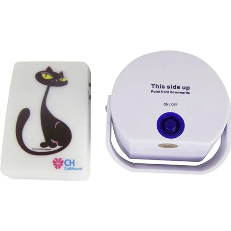 Cat & Hound Cat doorbell Haustier-Türklingel Weiß 1St.