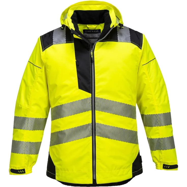 Portwest t400ybrxxl Jacke Vision Regen und hohe Sichtbarkeit, Gelb, XXL