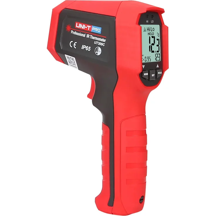 UNI-T MIE0304 UT309C Digitales Infrarot-Thermometer UT309C-MIE0304, Rot