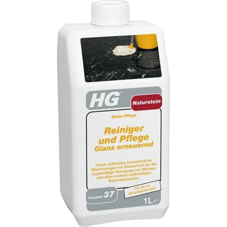 HG Naturstein Reiniger und Pflege Glanz erneuernd 1 Liter – Bild 1