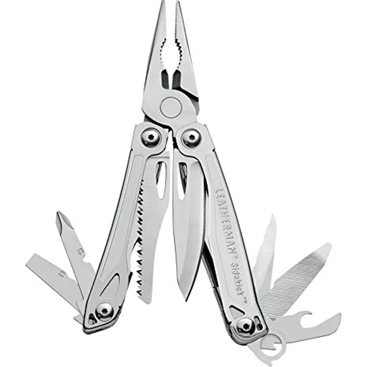 Leatherman Sidekick Blister Multifunktionsklemme mit Nylonetui, Silber