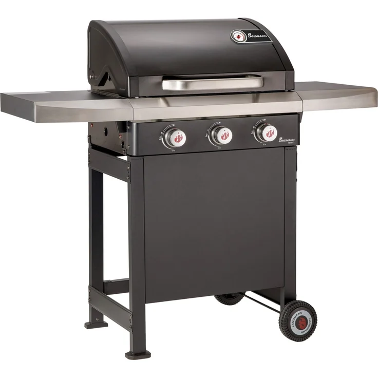 LANDMANN Gasgrill 12229 Rexon PTS 3.0, schwarz, Maße 120 x 135 x 52 cm – Bild 1