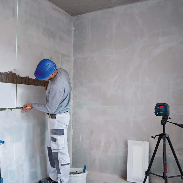 Bosch GLL 2-15 G Linienlaser Laserfarbe Grün Max. Reichweite 15 m IP 64 mit Batterien – Bild 5