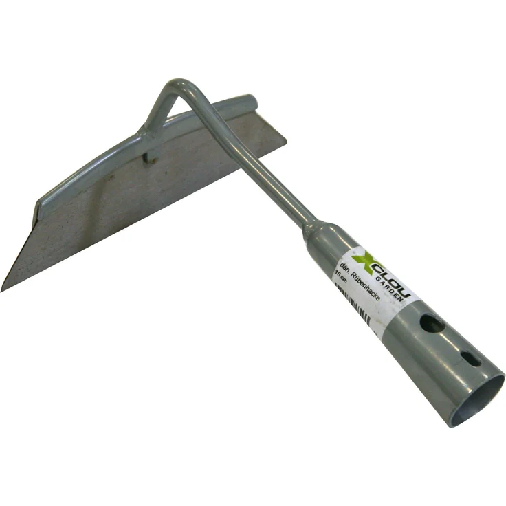 Xclou Garden Rübenhacken, Hacke aus Stahl mit Pulverbeschichtung, Gartenhacke Ziehhacke mit ca. 20 x 18 x 9 cm, silber – Bild 1