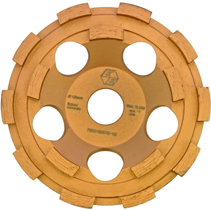 Eibenstock 37102000 Diamantschleifteller B125 für Beton''Premium'', gold