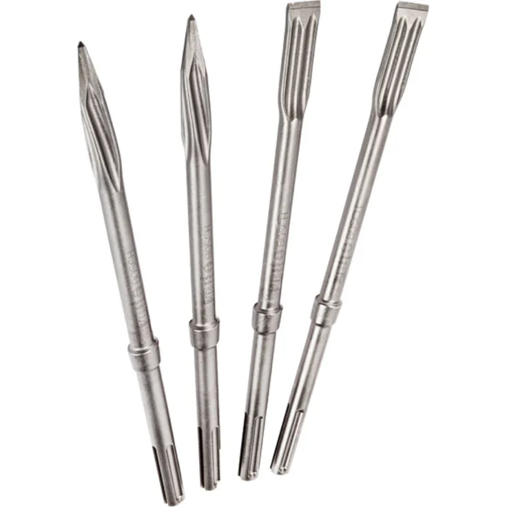 Bosch Professional 4tlg. Meißel Set SDS max (Zubehör Abbruchhammer) – Bild 1