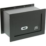 BURG-WÄCHTER Wandtresor mit Doppelbartschloss, Inkl. 2 Schlüssel, PointSafe PW 1 S, schwarz
