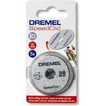 Dremel SC456 Speedclic Metall-Trennscheiben, ø 38 mm, Zubehören Set mit 5 Trennscheibe fur Multifunktionswerkzeug zum Kürzen oder Schneiden von Metallen