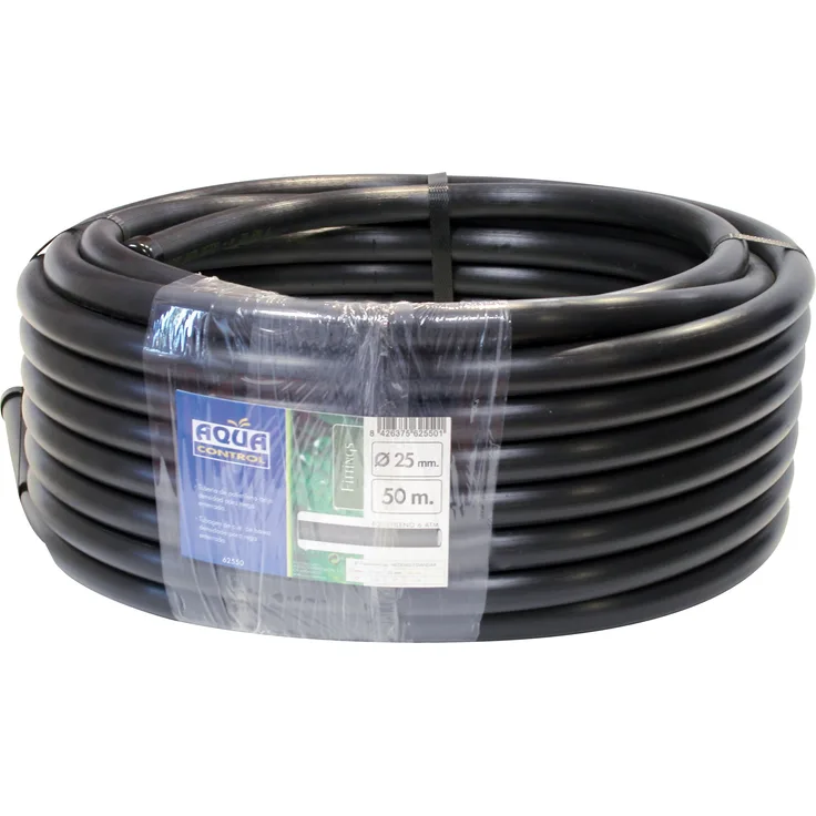Aqua Control 62550 ? Pack von 3 Schläuche Bewässerung 25 mm, schwarz