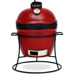 Kamado Joe - Junior Keramischer Holzkohlegrill, 34 cm, rot