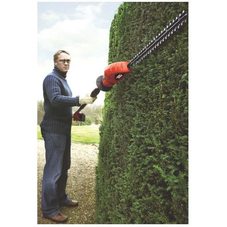 Black+Decker Lithium-Ionen Akku-Stabheckenschere ohne Akku und Ladegerät (18 V, bis zu 3,5 m höhenverstellbar) GTC1843LB, 1,2 cm Schnittstärke – Bild 2