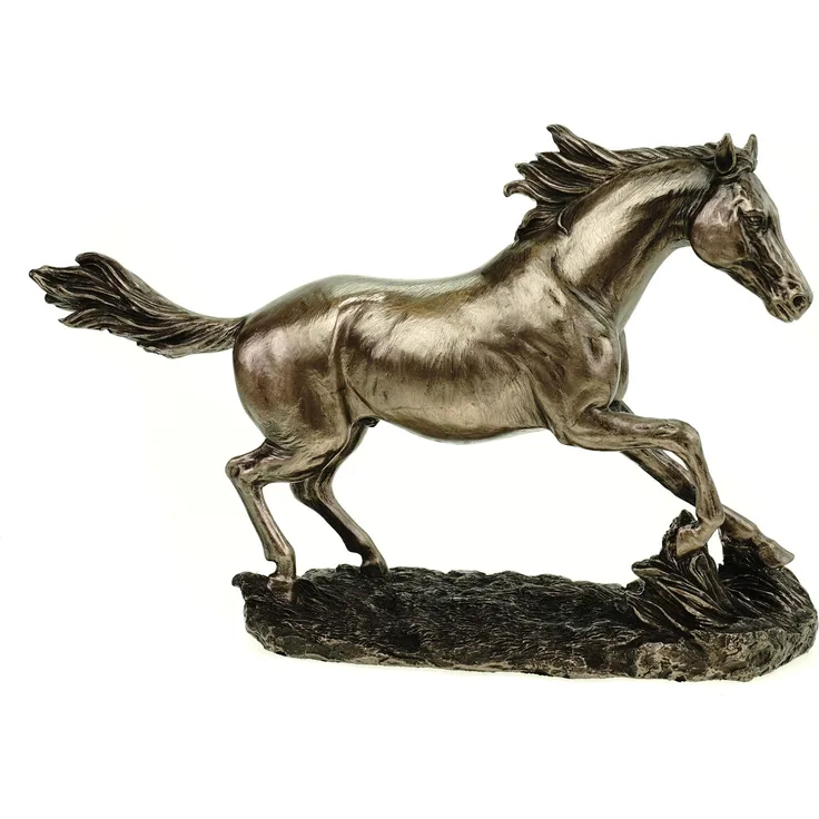 Veronese Figur Pferd über Wiese galoppierend 35 cm Hengst Dekoration Horse Tierfigur