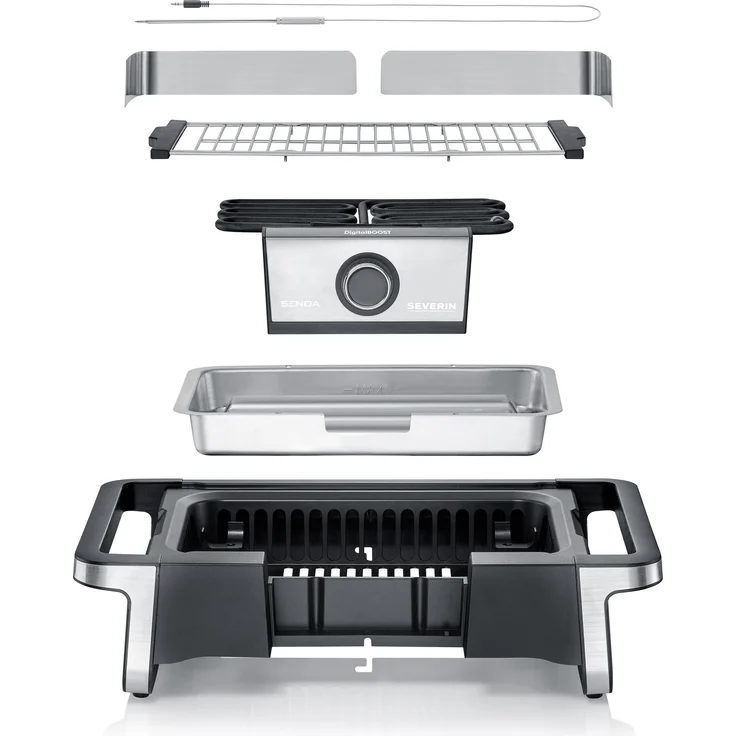 Severin PG 8118 SENOA DigitalBOOST S Elektrogrill, 3000 Watt, Maße 91 x 62 x 50 cm – Bild 5
