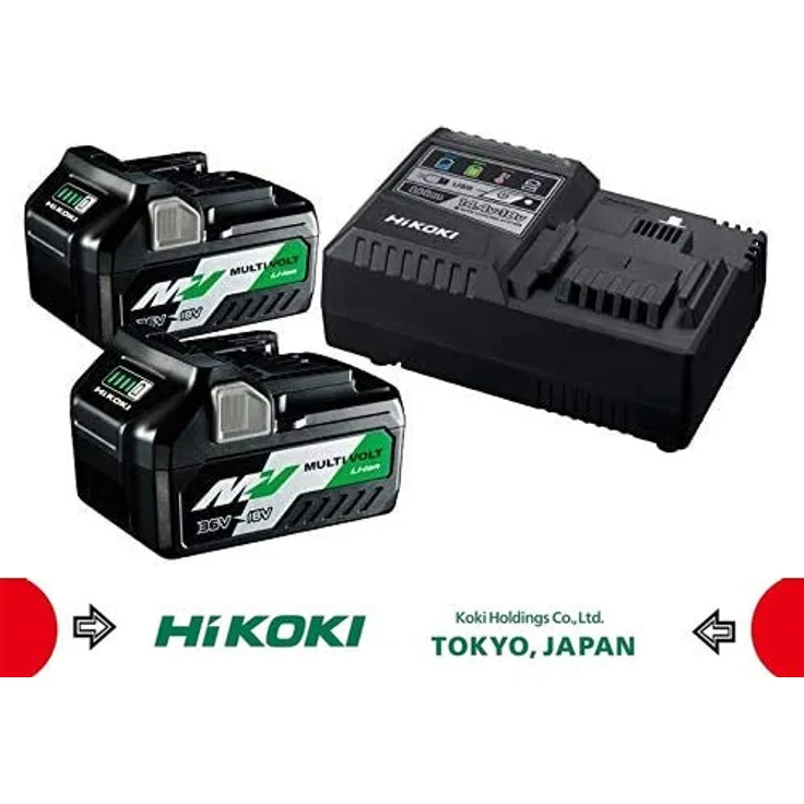 HIKOKI UC18YSL3WEZ BSL36A18x2 + UC18YSL3 Booster Pack, 36 V - ohne Ladegerät