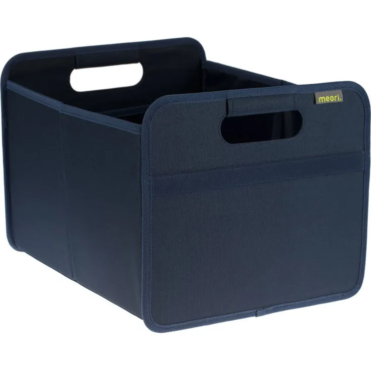 Meori Campingschrank Faltbox Classic Small Marine Blau 32x265x275cm abwischbar stabil Polyester platzsparend Meer Ferien See Strand mit Griffen Urlaub Wochenende Insel Sylt Hafen Beach