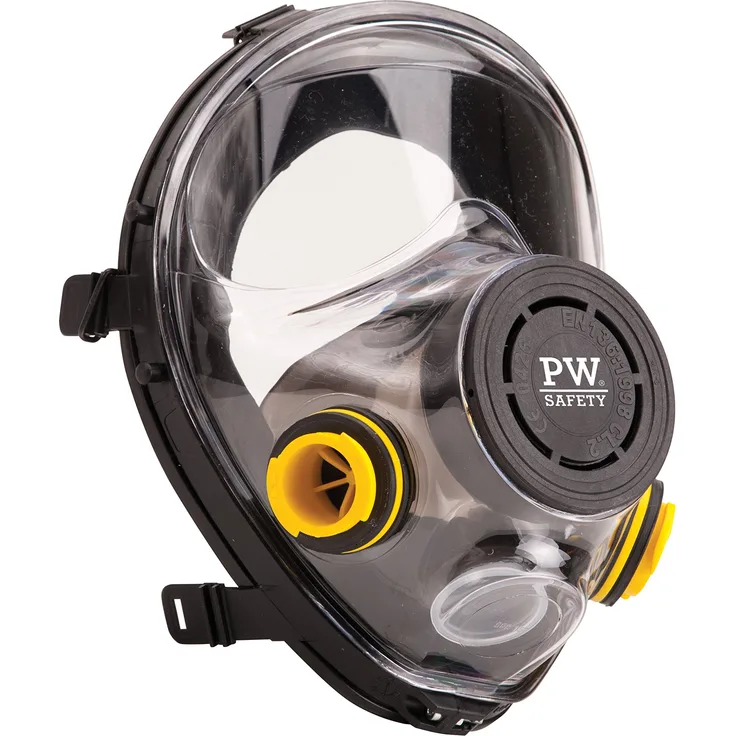 Portwest p500bkr Serie P500 Vienna Full Face Maske, Regular, schwarz