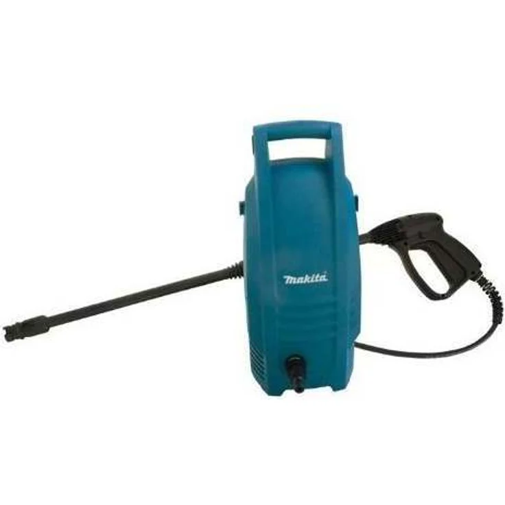 Makita HW101 Kaltwasser-Hochdruckreiniger 1300 W 100 bar 360 l-h mit verstellbarem Wasserdruck Schlauch Pistole und Bürste – Bild 2