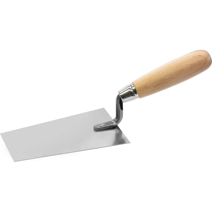 TECTOOL Berner Putzkelle rostfrei, Holzgriff, 160 mm