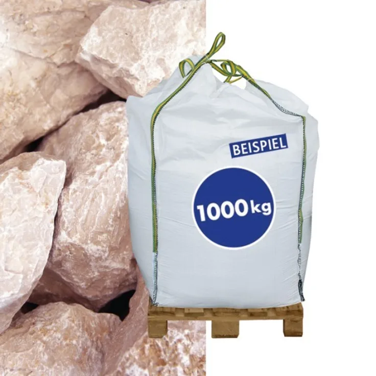 1000kg BigBag Gabionen Steine Marmorkies Bianco Italia 70-120 mm