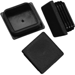 20 x Lamellenstopfen Vierkantrohrstopfen 30 x 30 mm (Außen) Stopfen SCHWARZ