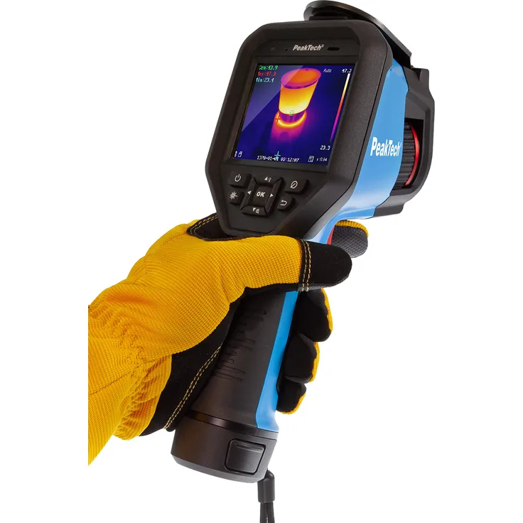 PeakTech P 5620 P 5620-Wärmebildkamera 384x288 px. -20°C 550°C mit USB, WiFi, BT & Analysesoftware