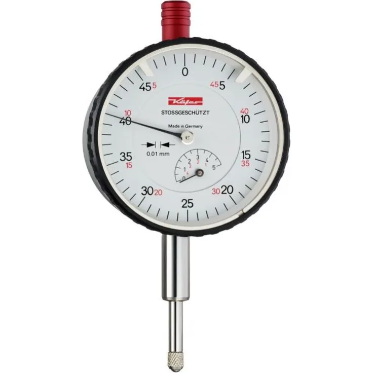 Käfer Messuhr 0,01mm - 5mm - 58mm - Stoßschutz - ISO 463 - DIN 878 10032 (10032)