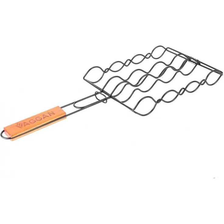 grillrost silberner Stahlgrill 27 x 19 cm