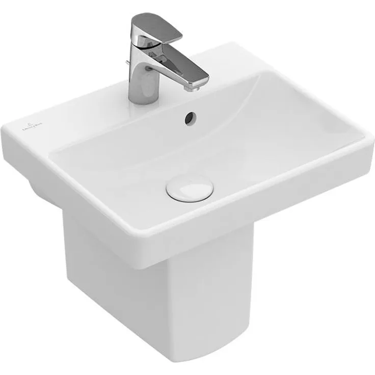 Villeroy & Boch Handwaschbecken AVENTO 450 x 370 mm, mit Überlauf weiß