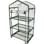 Windhager Balkon-Gewächshaus | Foliengewächshaus | Frühbeet Treibhaus | Anzuchtregal mit 3 Etagen und Reißverschluss | transparent Folie | UV-stabilisiert | 80 µm | 68 x 49 x 127 cm | 07057