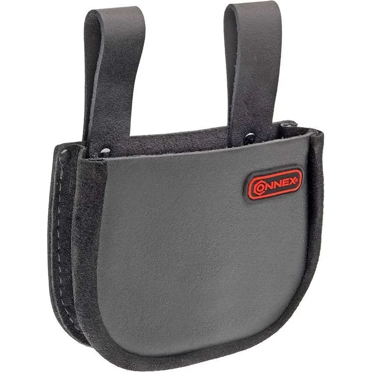 Connex Nageltasche - Großes Fach - Mit Gürtelschlaufen - Aus Leder - Robust & Langlebig-Werkzeugtasche mit Gürtel-Werkzeuggürtel-Gürteltasche für Nägel - COX951065