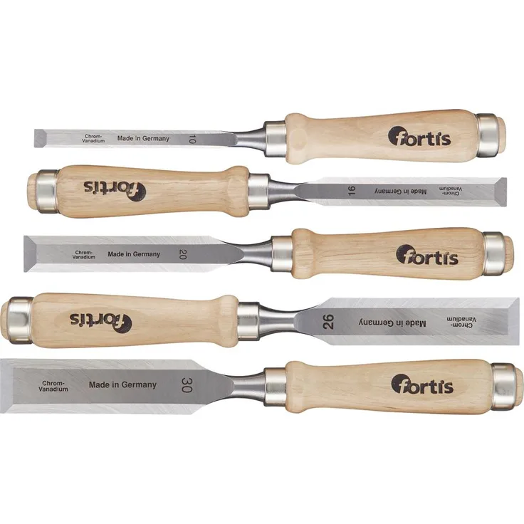 FORTIS Stechbeitel Satz Holzheft5 tlg. im Karton
