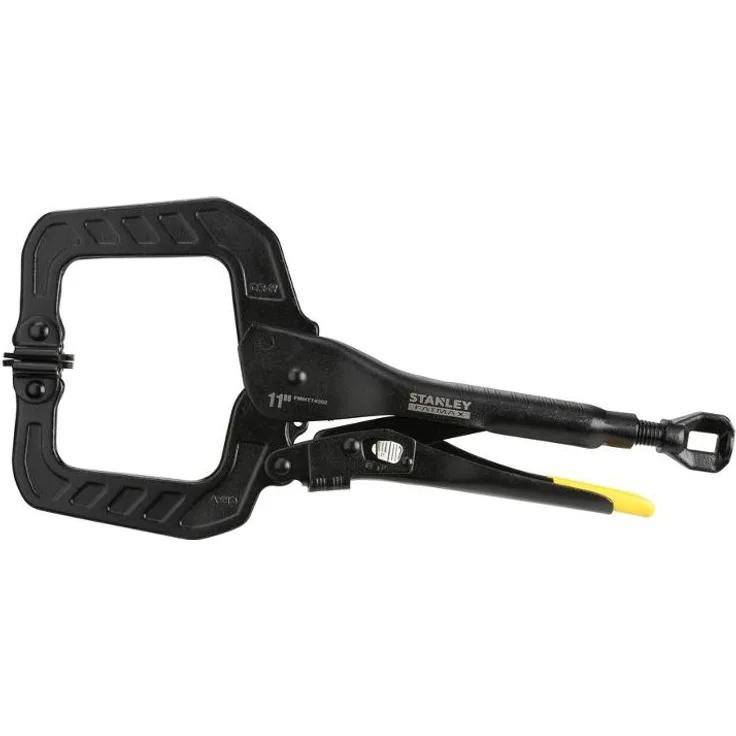 Stanley FatMax C-Gripzange - Festellzange (280 mm, TRULOCK-Zugmechanismus, justierbare Spannkraft und Backenaufnahme, induktionsgehärtete Greifflächen, komfortable Handhabung) FMHT0-74892
