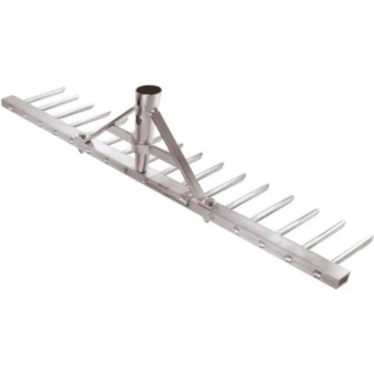 Idealspaten 66450010 Aluminiumrechen Profi 62cm, Silber, 40 x 25 x 15 cm