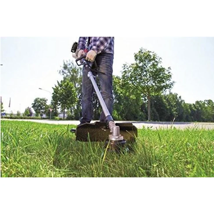 Scheppach Benzin Motorsense MFH5200-4P (1,8 PS, 4in1 Multitool - Rasentrimmer, Heckenschere, Hochentaster, 250mm Schwert-Kette von Oregon, schwenkbaar) mit Schnellwechsler und Gurt – Bild 2