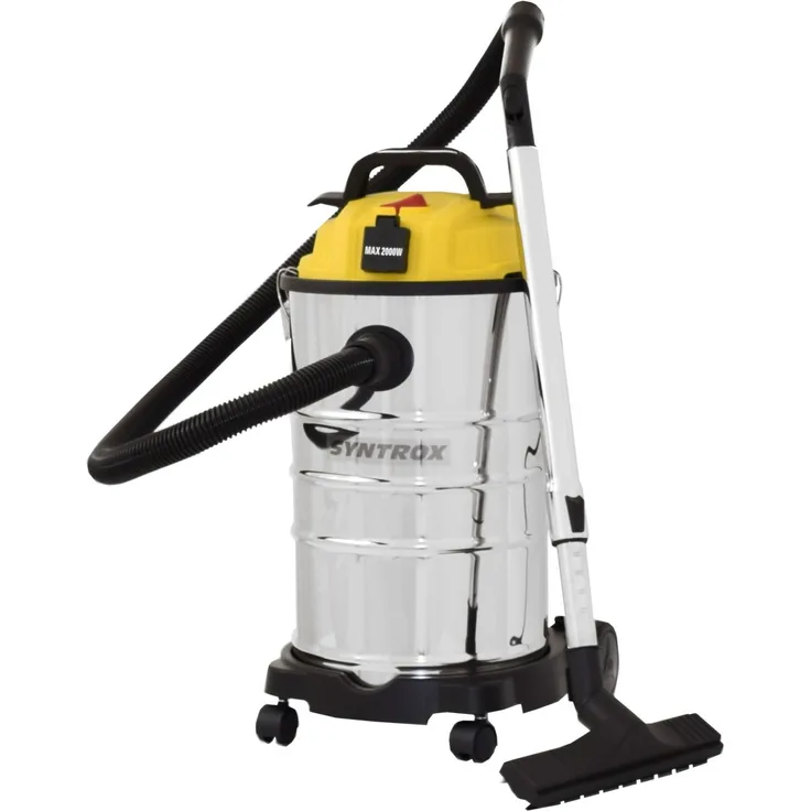 Syntrox Nass- und Trockensauger Blizzard mit Steckdose Beutel 30 Liter
