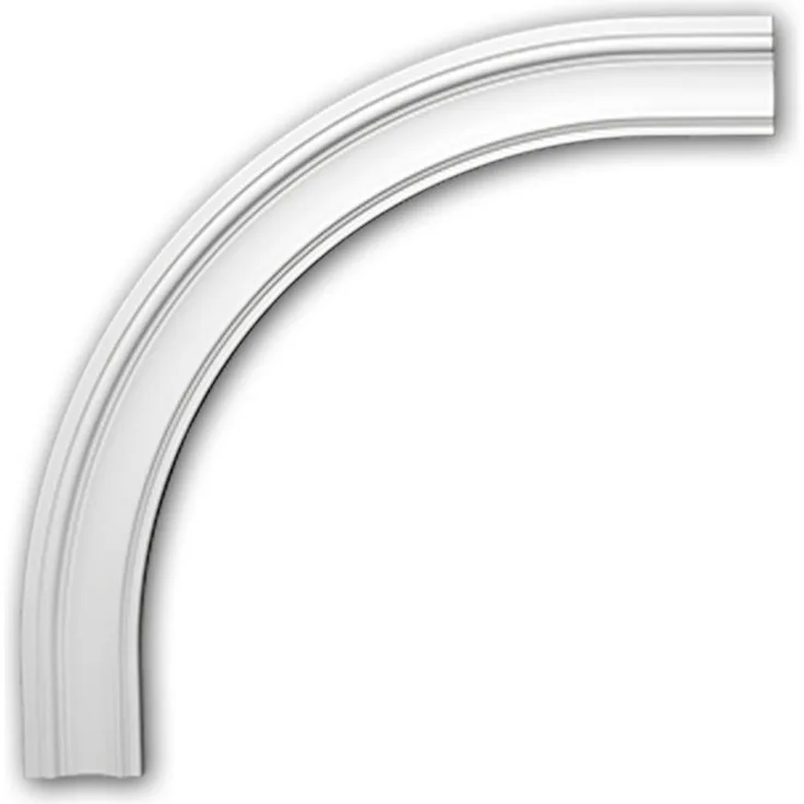 Profhome Decor - Bogenrahmen 487032 Fassadenelement Fensterumrandung Zierelement Neo-Klassizismus-Stil weiß