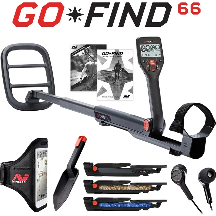 Minelab Metalldetektor Go Find 66 neue Typ des 60 Serie gofind zusammenklappbar tragbar Metalldetektor Pinpointer sucht Gold mit Zubehör – Bild 1