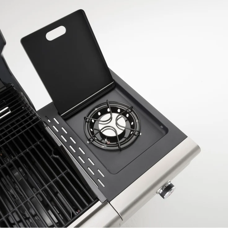 LANDMANN Gasgrill 12962 Triton PTS 4.1 schwarz, Maße 120 x 140 x 57 cm – Bild 6