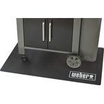 Weber 17897 Bodenmatte, Grillmatte, Kunststoff, 120x80 cm, schwarz