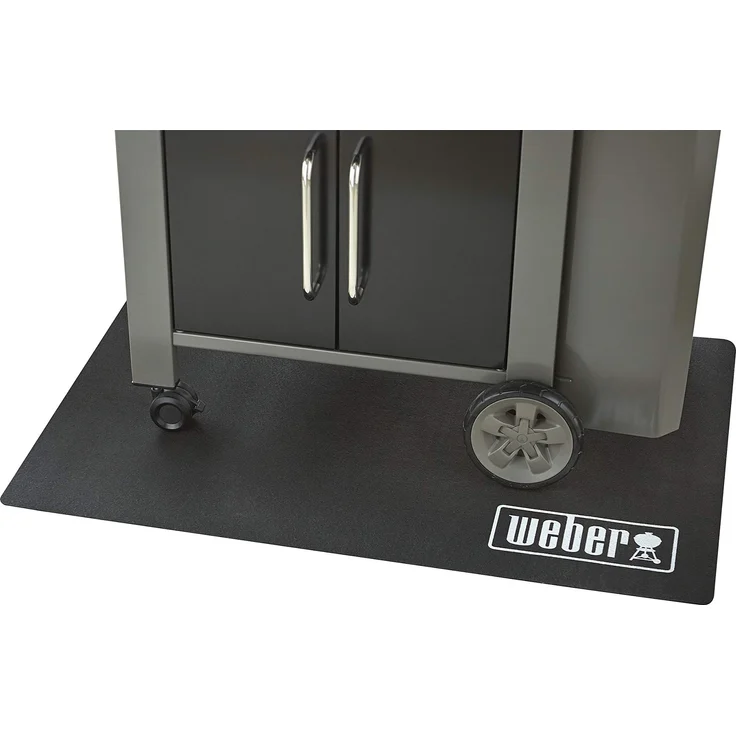 Weber 17897 Bodenmatte, Grillmatte, Kunststoff, 120x80 cm, schwarz – Bild 1