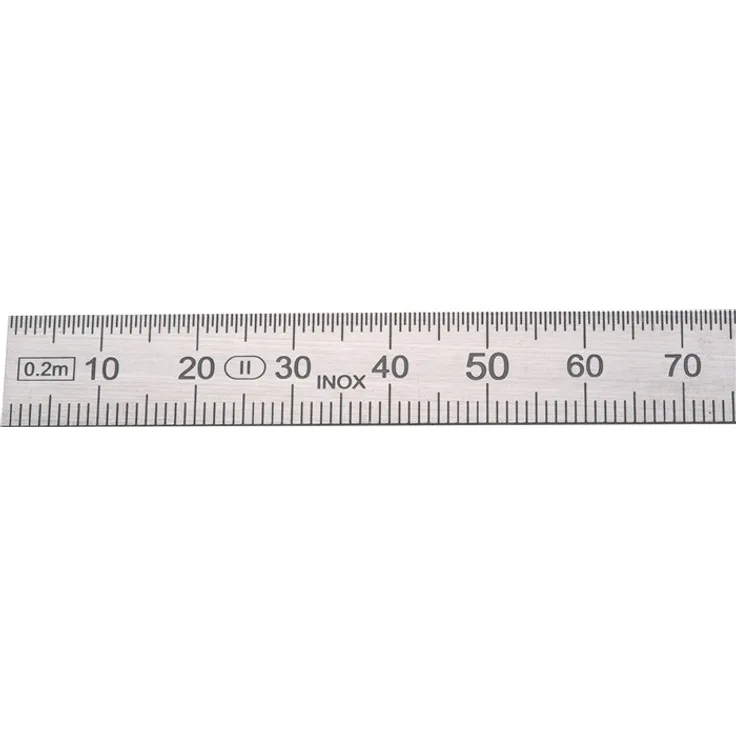 HELIOS-PREISSER 0460229 Biegsamer Stahlmaßstab rostfrei, Teilung : B, 1000 x 30 x 1 mm