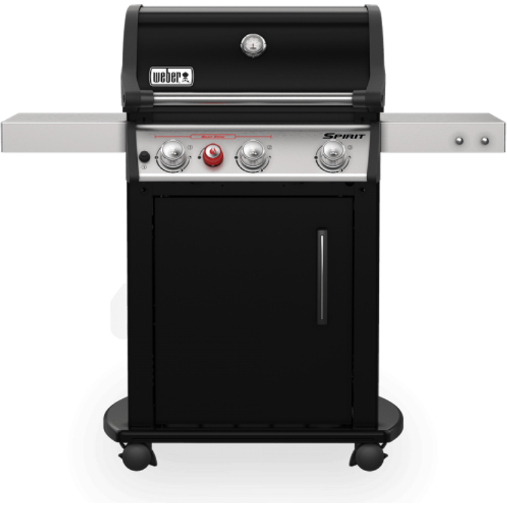 Weber Spirit E-325S GBS Gasgrill, schwarz, 3 Brenner, 6-8 Personen, Grillfläche 60x44 cm