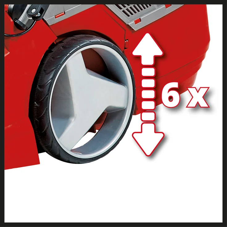 Einhell GE-CM 43 Akku-Rasenmäher Li M Kit Power X-Change - Li-Ion, 36 V, bis 600 m², 43 cm Schnittbreite, 6x Höhenverstellung, inkl. 2 x 4,0 Ah-Akku und 2 x Ladegerät – Bild 8